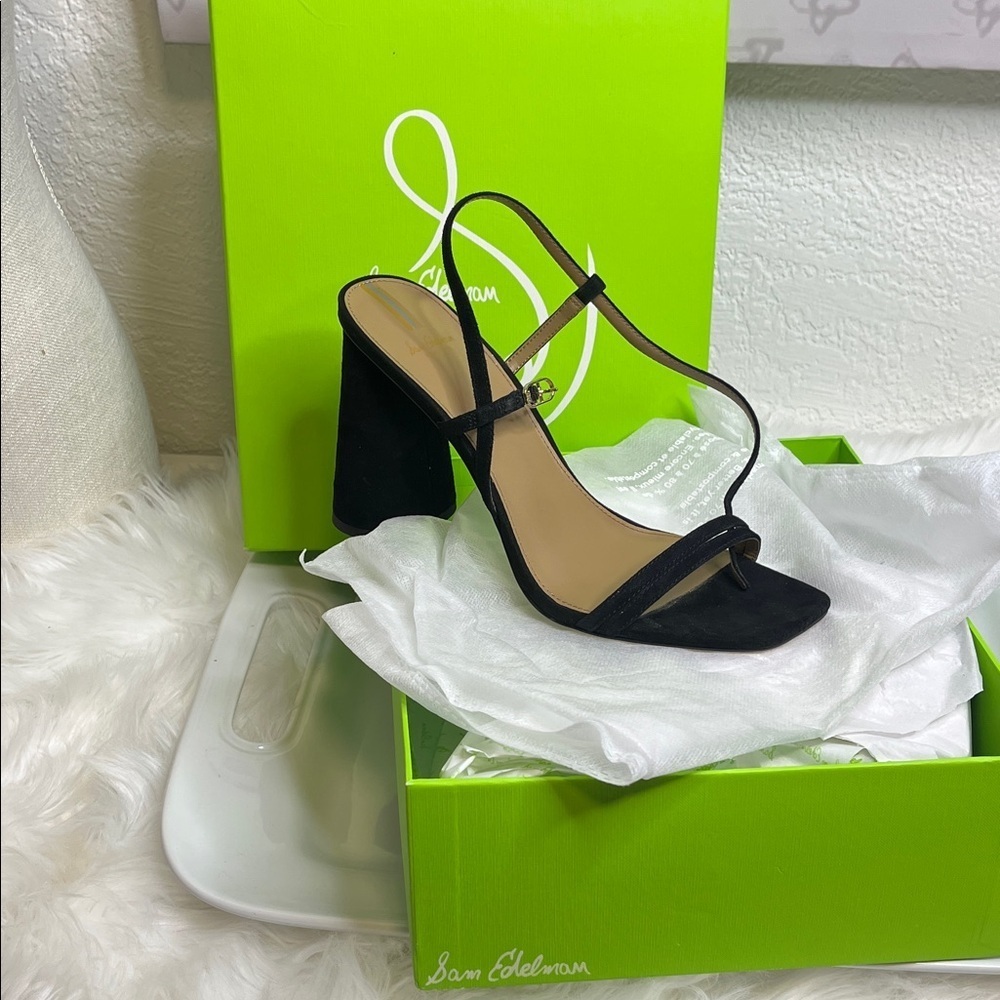 Sam Edelman Black Strappy Heels